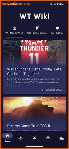 War Thunder Wikipedia screenshot
