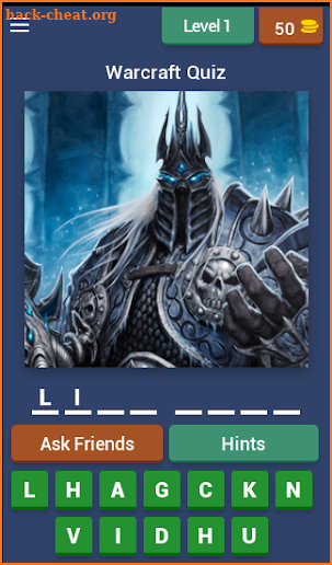 Warcraft Quiz screenshot