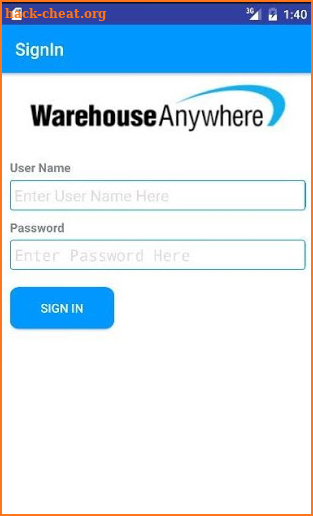 Warehouse Anywhere Mobile screenshot