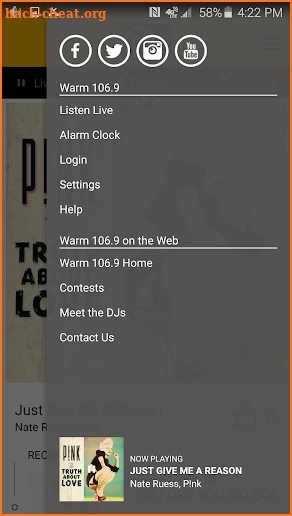 Warm 106.9 screenshot