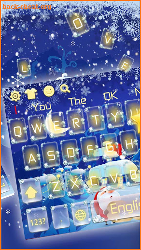Warm Light Christmas Night Keyboard screenshot