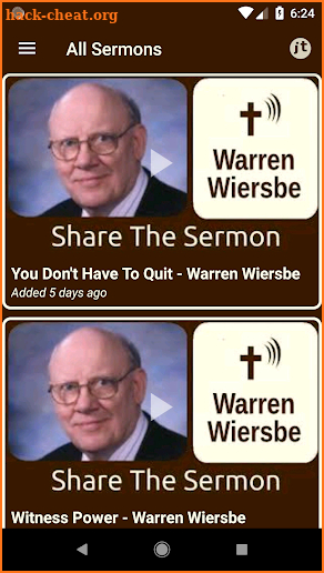 Warren Wiersbe Sermons screenshot
