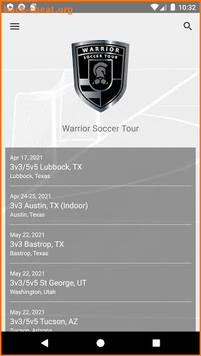 Warrior Soccer Tour screenshot