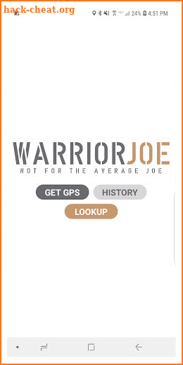 WarriorJoe GPS screenshot