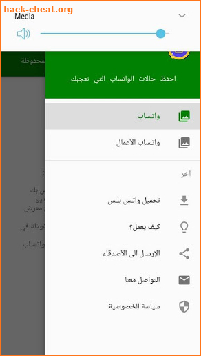 Wasab golden pink for saving status downloading screenshot
