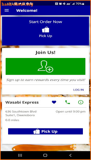 Wasabi Express screenshot