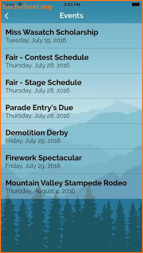 Wasatch County Events screenshot