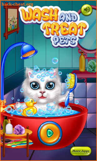 Wash and Treat Pets Kids Game screenshot