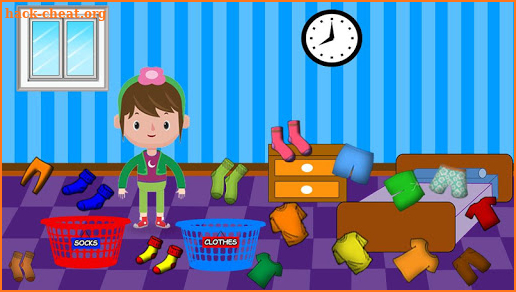 Washing and Ironing Clothes: Kids Laundry Game screenshot