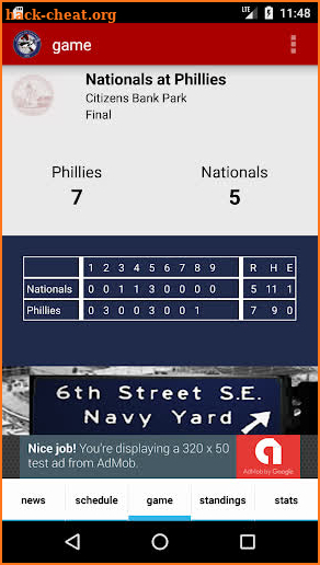 Washington Baseball Nationals Edition screenshot