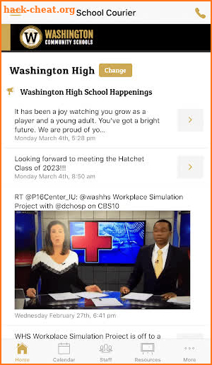 Washington Community Schools - Indiana screenshot