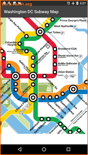 Washington DC Metro Map screenshot