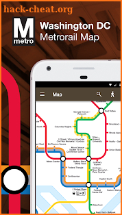 Washington DC Metro Route Map screenshot