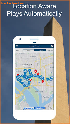 Washington DC Monuments Walking Audio GPS Tour screenshot