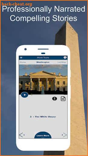 Washington DC Monuments Walking Audio GPS Tour screenshot