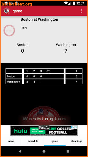 Washington Hockey screenshot