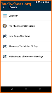 Washington State Pharmacy Association (WSPARX) screenshot