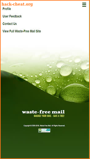 Waste-Free Mail App screenshot