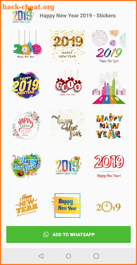 WASticker Apps - Happy New Year 2019 screenshot