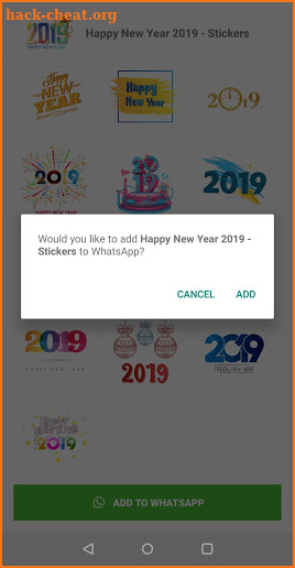 WASticker Apps - Happy New Year 2019 screenshot