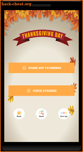 WAsticker Thanksgiving screenshot