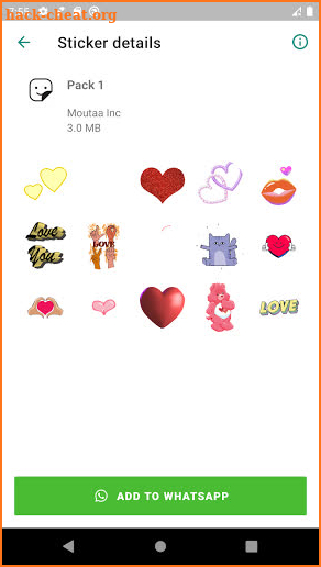 WAStickerApps Animated Love screenshot