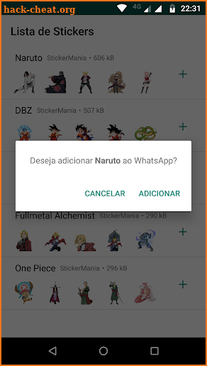 WAStickerApps - Anime Sticker para WhatsApp screenshot