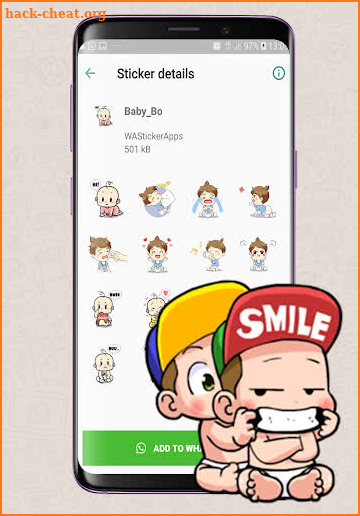 WAStickerApps Baby Sticker screenshot