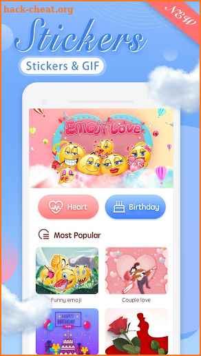 WAStickerApps - Birthday Love Emojis screenshot