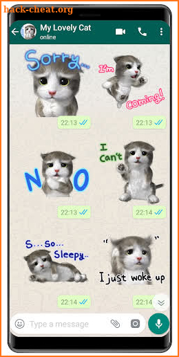 WAStickerApps Cat meme Kawaii cat stickers 2019 screenshot