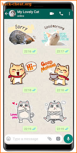 WAStickerApps Cat meme Kawaii cat stickers 2019 screenshot