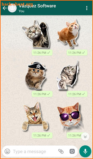 WAStickerApps Cats screenshot