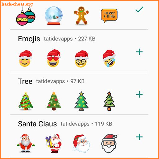 WAStickerApps - Christmas stickers screenshot