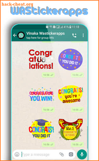 WAStickerApps: Congratulations Sticker screenshot