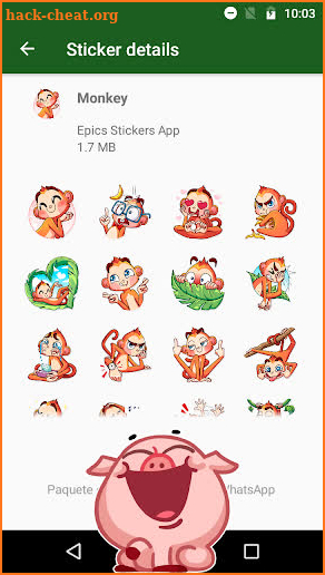 WAstickerApps Cute Animals Stickers 🐷 screenshot