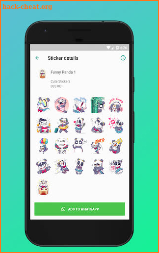🐼  WAStickerApps Cute Panda Stickers for WhatsApp screenshot
