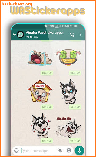 WAStickerApps: Dogs Sticker screenshot