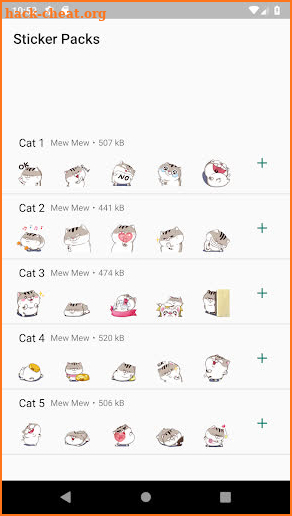 WAStickerApps Fat Cat Stickers screenshot