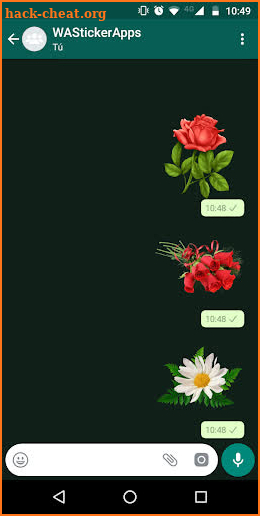 🌹🌺 WAStickerApps - Flowers screenshot