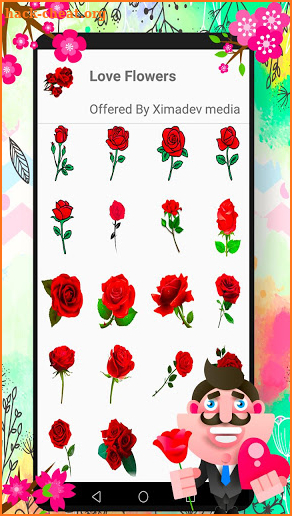 WAStickerApps - Flowers Stickers screenshot