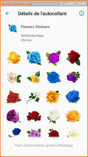 WAStickerApps - flowers Stickers collection screenshot