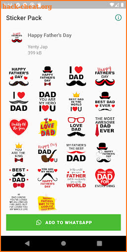 WAStickerApps Happy Father's Day Stickers WhatsApp screenshot