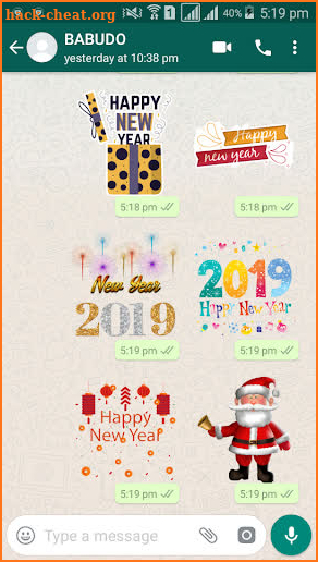 WAStickerApps - Happy New Year 2019 Sticker Pack screenshot