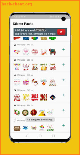 WAStickerApps Happy new year 2022 Sticker screenshot
