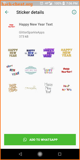 WAStickerApps Happy New Year Sticker Pack screenshot