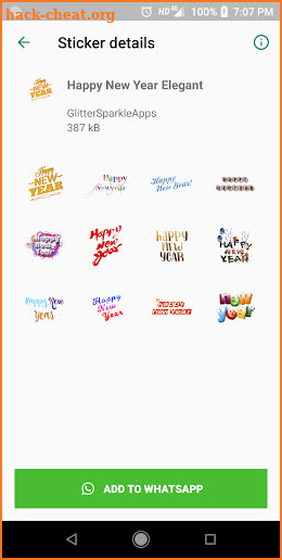 WAStickerApps Happy New Year Sticker Pack screenshot