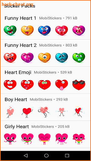 WAStickerApps Heart screenshot
