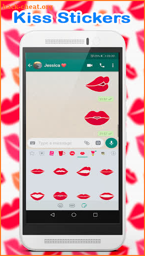 WAStickerApps kiss love screenshot