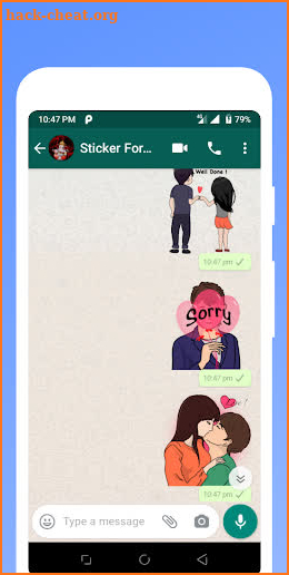 WAStickerApps - Kiss Stickers for WhatsApp screenshot