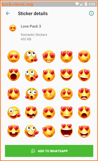 😍 WAStickerapps - Love Emoji - Whatsapp Stickers screenshot
